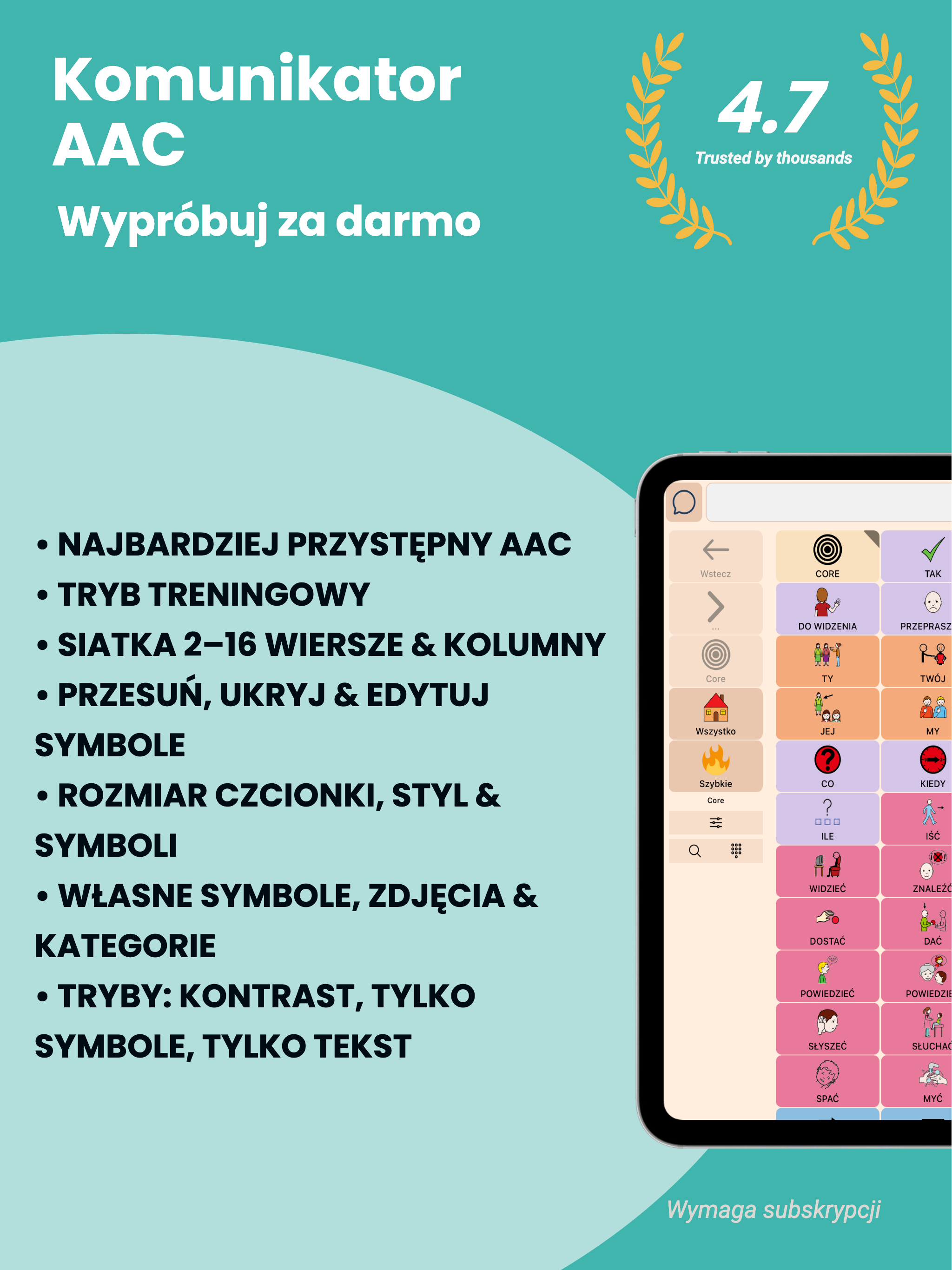 Isaac AAC na iPadzie